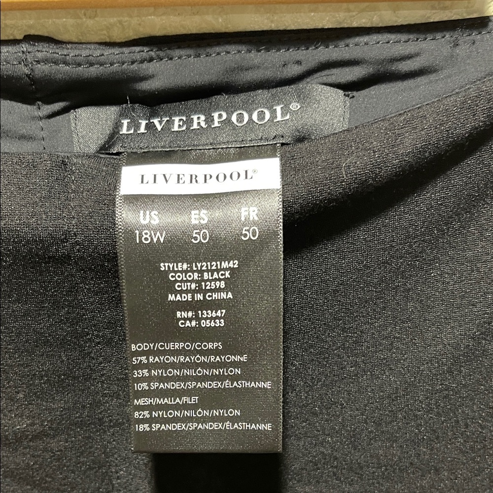 Liverpool Classic Black Womens Dress Pants - Picture 2 of 3